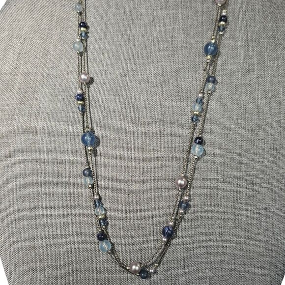 Serene Shores Double Strand Beaded Necklace (NWOT) - Picture 4 of 16